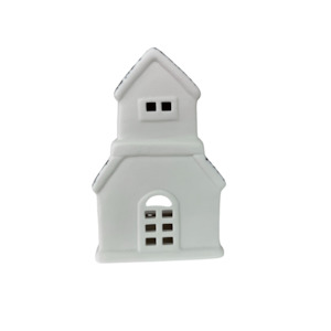 Accessories Clearance: Tea Light Tall House with Speckled Roof