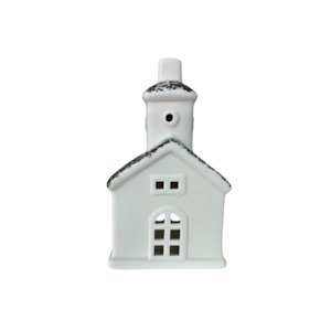 Accessories Clearance: Tea Light Church with Speckled Roof