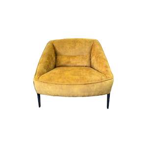 Velvet Furniture: Elon Occasional Chair - Urban Sofa - Gold Velvet Fabric
