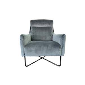 Trento Chair - Urban Sofa - Smoke Velvet Fabric