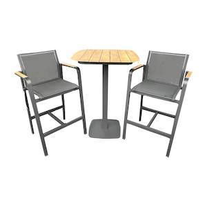 Spring Sale: Moorea/Park 3pc Bar Setting - Charcoal