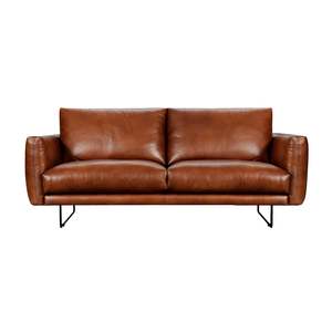 Gatsby 3 Seater Sofa - Urban Sofa - Antique Tan Full Grain Natural Leather