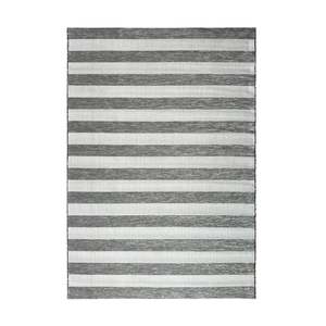 Indoor/Outdoor Rug - Coast - 100% Polypropylene - Charcoal Stripe - 160x230cm