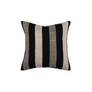 Outdoor Cushions Rugs Throws: Indoor/Outdoor Cushion - Easton - Black/Taupe