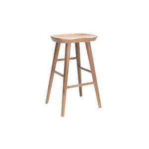 Living Dining Sale: Elin Natural Solid Oak Counter Stool - Lacquered