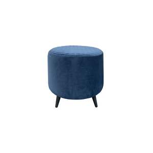 Ottawa Footstool - Blue Velvet