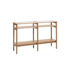 Quattro Console Table - Natural Oak/ Oak Veneer