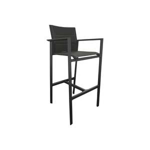 Bremen Outdoor Bar Chair - Charcoal