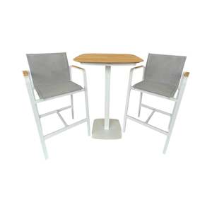 Outdoor Sale: Moorea/Park 3pc Bar Setting White
