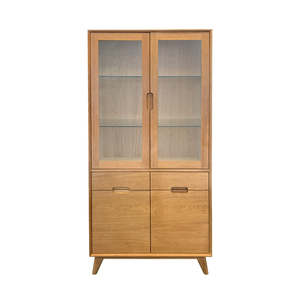 Spring Sale: Rhodes China Display Cabinet - Oak/Oak Veneer