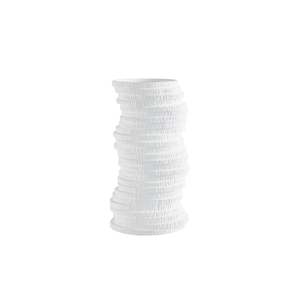 Ceramic Glass Vases: Alisa Vase - White -Medium