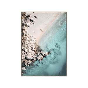 Sale Accessories: Wall Art - Atoll - Canvas w Oak Frame - 95 x 135cm