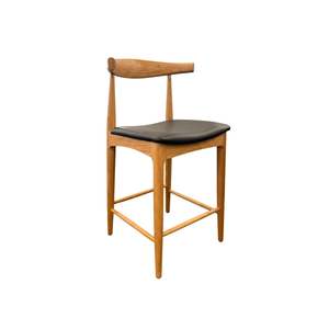 New Arrivals Furniture: Jensen Oak Counter Stool - Natural Oak Lacquered