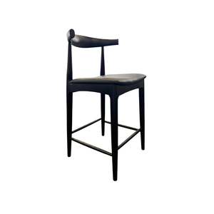 New Arrivals Furniture: Jensen Oak Counter Stool - Black Stained