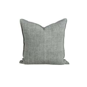 New Arrivals Accessories: Cushion - Flaxmill With Feather Inner - Sage