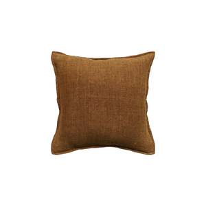 Cushion - Flaxmill With Feather Inner - Pecan