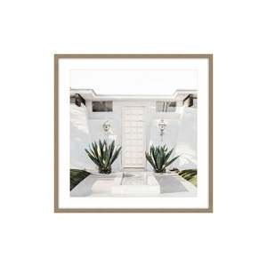 Sale Accessories: Wall Art - La Quinta with Glass & Oak Frame - 100x100cm