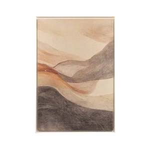 Wall Art - Dunes B - Texured Art on Canvas w Natural Timber Frame - 120x80cm