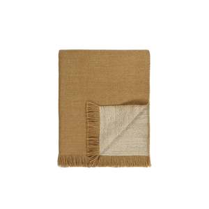 New Arrivals Accessories: Throw - Chester - Wool/Recycled Polyester - Toffee