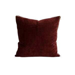 Cushion - Edward with Feather Inner - Oxblood