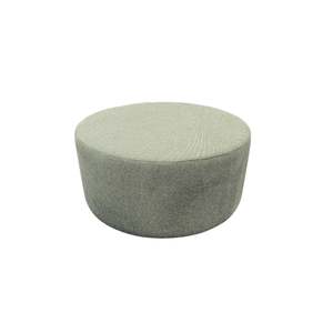 Regent Round Footstool - NZ Made - Bingle Sprout Fabric