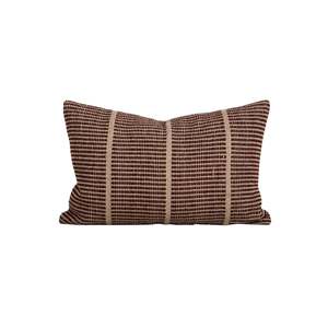 Soft Furnishings: Outdoor/Indoor Cushion - Shore - Claret - Made from 100% Recycled PET