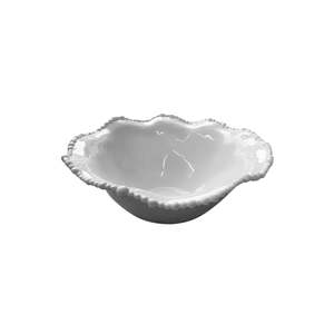 Homewares Decor: Melamine Pearl Bowl 20cm - White