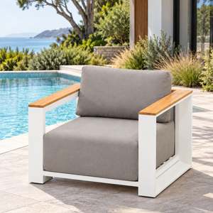 Outdoor: Ibiza Outdoor Lounge Chair - White