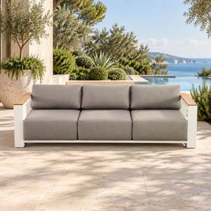 Ibiza Outdoor 3 Seater Sofa - White