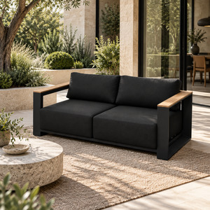 Ibiza Outdoor 2 Seater Sofa - Charcoal