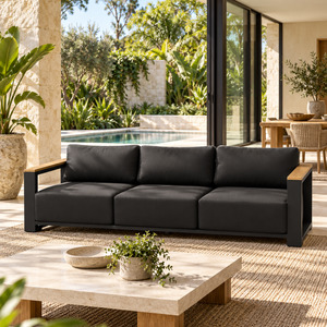 Ibiza Outdoor 3 Seater Sofa - Charcoal
