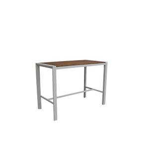 Copenhagen Outdoor Bar Table 1500 - White & Teak