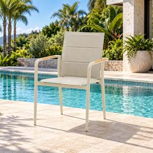 Outdoor: Swing Outdoor Dining Chair - White