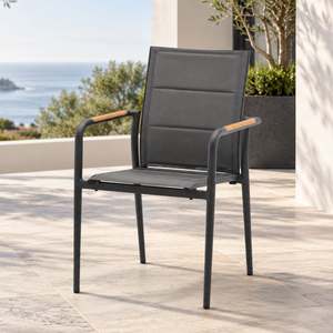 Outdoor: Swing Outdoor Dining Chair - Charcoal