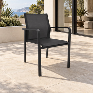 Outdoor: Noosa Outdoor Dining Chair - Charcoal