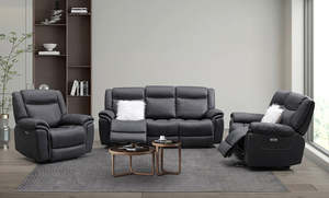 Coastline fabric 3 pcs electric recliner suite