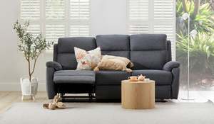 3 Seat: Harbour Fabric 3 Seat Recliner