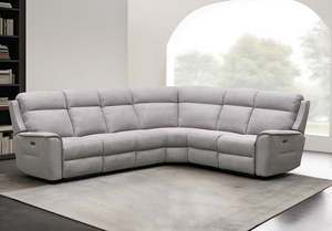 Corner Lounges: Archie Fabric 6 Seat Corner Lounge