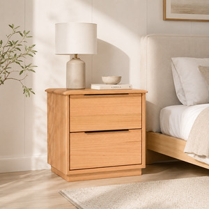 Lamp Side Tables: Cleveland 2drw Bedside Table