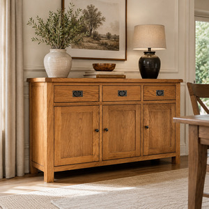 Buffets: Richmond Solid Wood Buffet - Oak or Natural