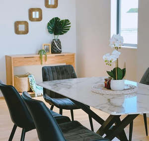 Dining: Verona 7 Piece Dining Set with 6 Chairs - Colour Options
