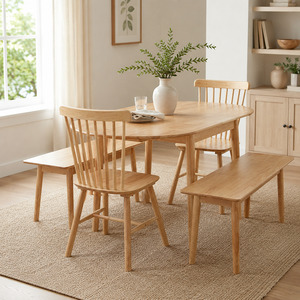 Dining: Miami Solid Timber Drop Leaf Dining Suite