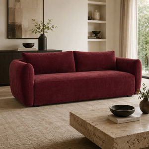 Sofa 1: Grace 3 Seater Sofa W222cm (Red / Blue / Claret)