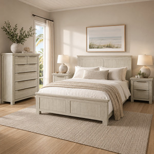 Amanda Solid Wood 4 Piece Bedroom Set - Colour Options