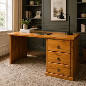 Bedroom: Mustang Solid Wood Desk - Brown