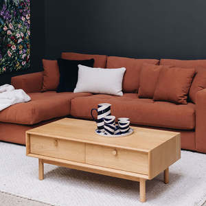 Dining Living: Rotterdam Coffee Table with Drawers