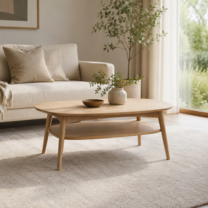 Dining Living: Oslo Coffee Table with Shelf