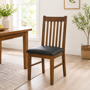 Dining Living: California Solid Wood Dining Chair - Rustic Nutmeg