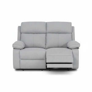 Everyday Low Price: Bailey 2 Seater Manual Fabric Recliner Sofa - Medium Grey or Charcoal