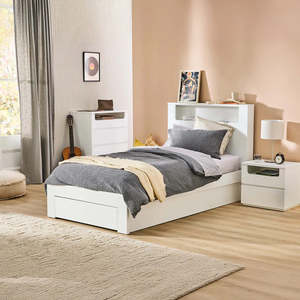 Bed Frames: Valencia Gas Lift Bed Frame With 1 Drawer